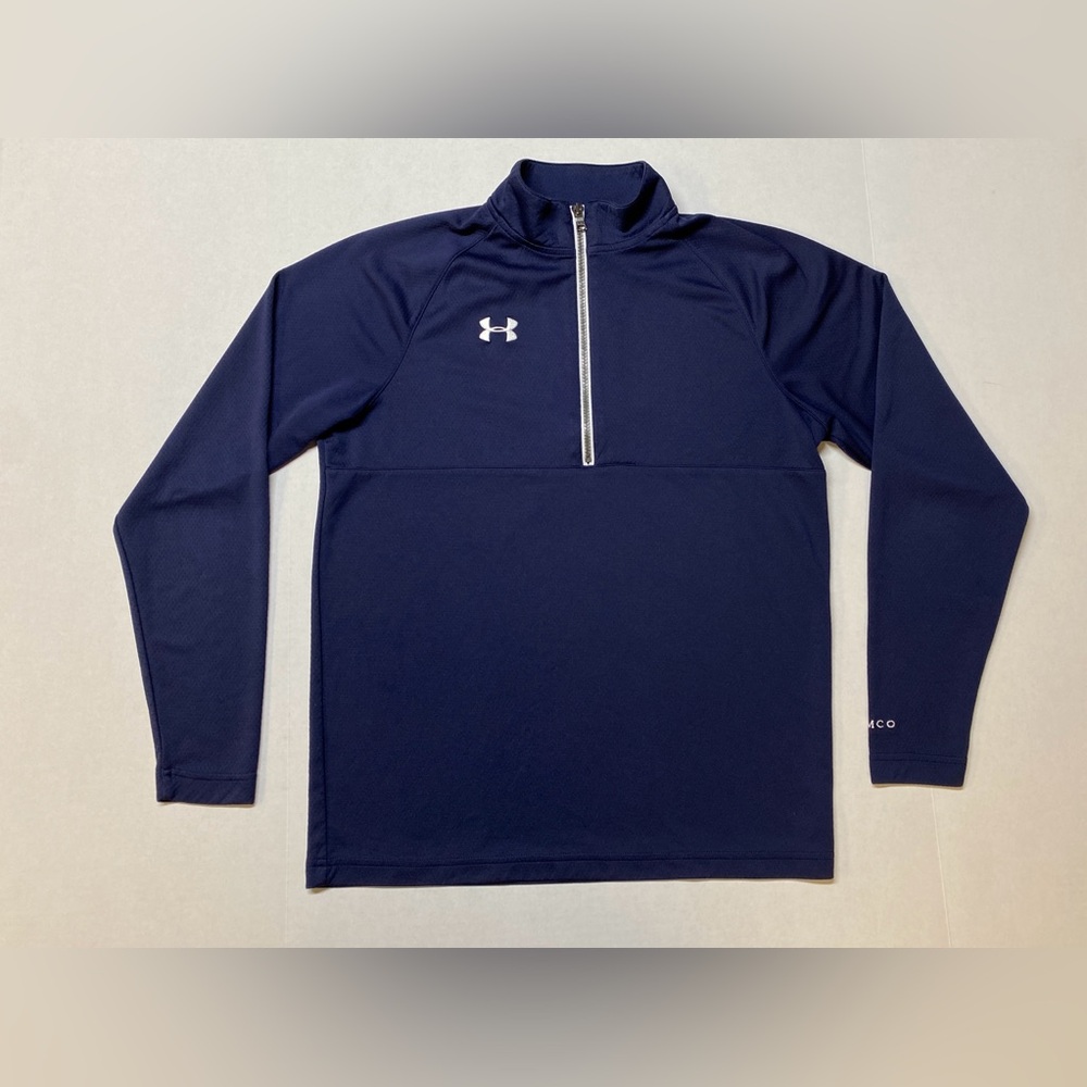 Under Armour Men’s Small Navy Blue‎ Quarter Zip Pullover